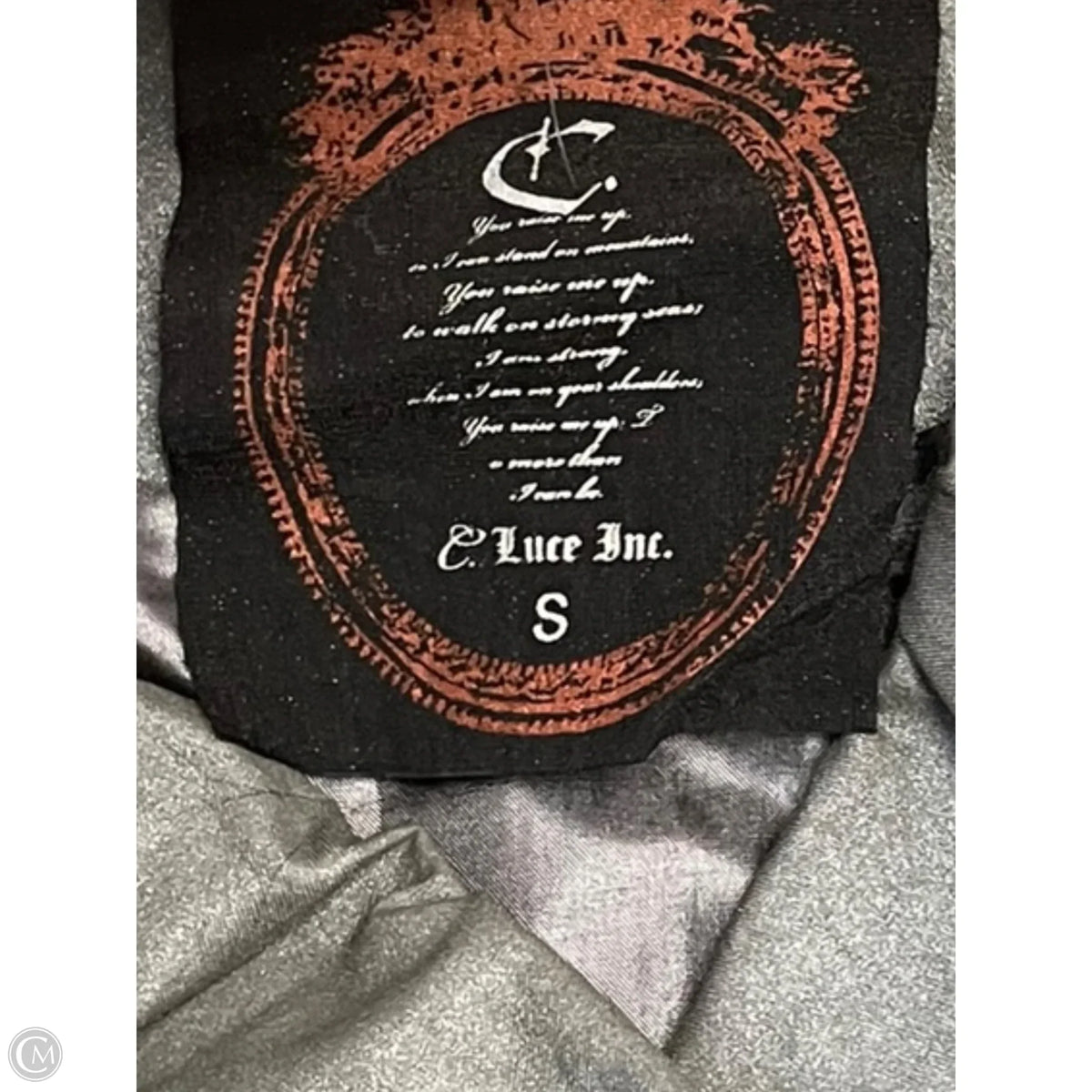 Jacket Other By C Luce In Silver, Size: S