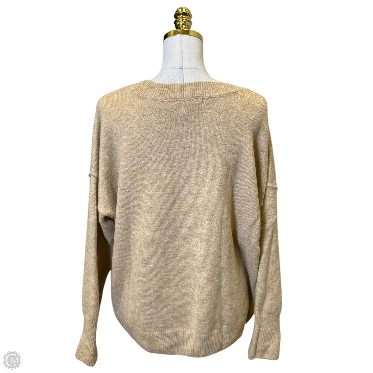 Sweater By Vince Camuto In Brown & Red, Size: M