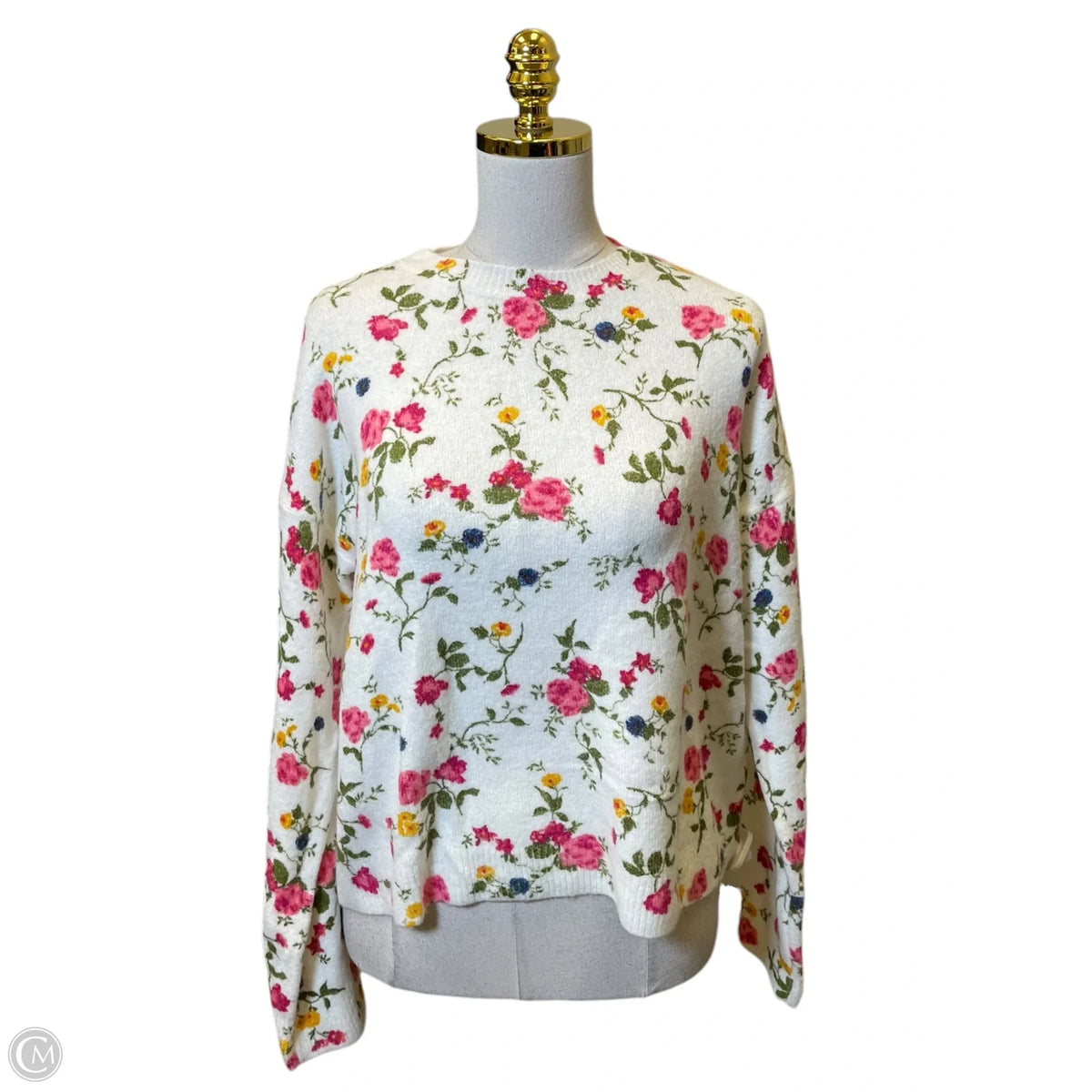 Sweater By Cece In Floral Print, Size: M