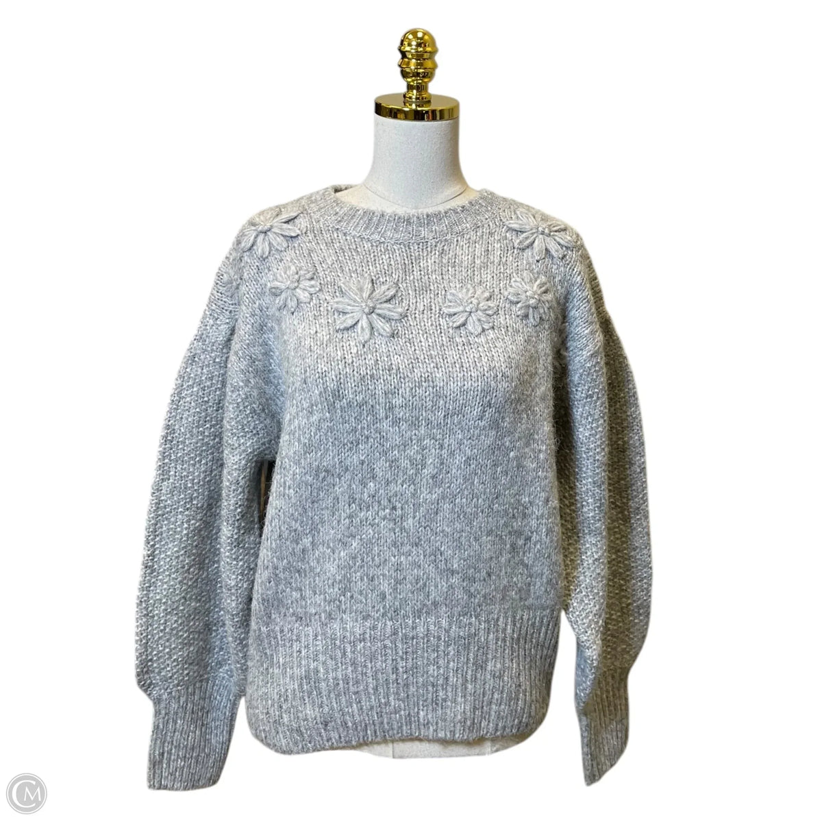 Sweater By Free Assembly In Grey, Size: M