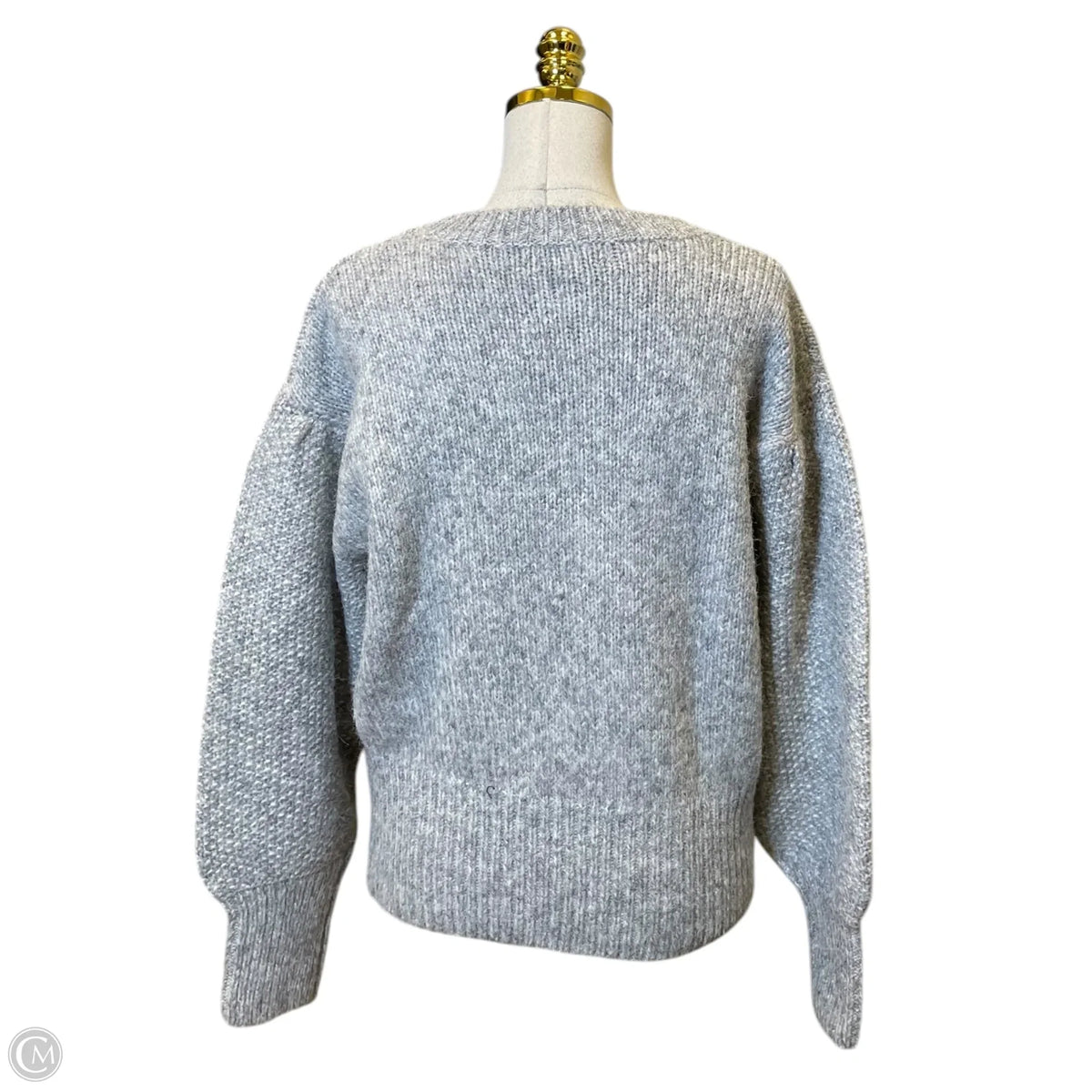 Sweater By Free Assembly In Grey, Size: M