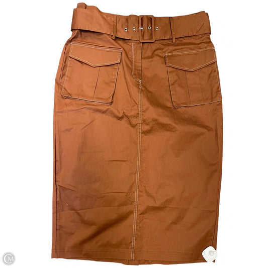 Skirt Maxi By Fashion To Figure In Brown, Size: Xl