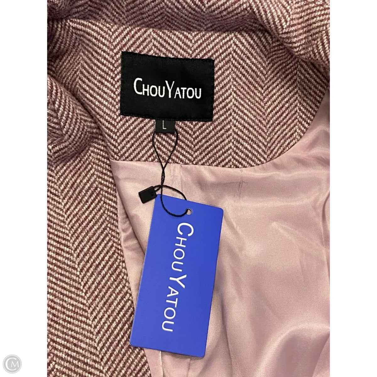 Blazer By Clothes Mentor In Pink, Size: L