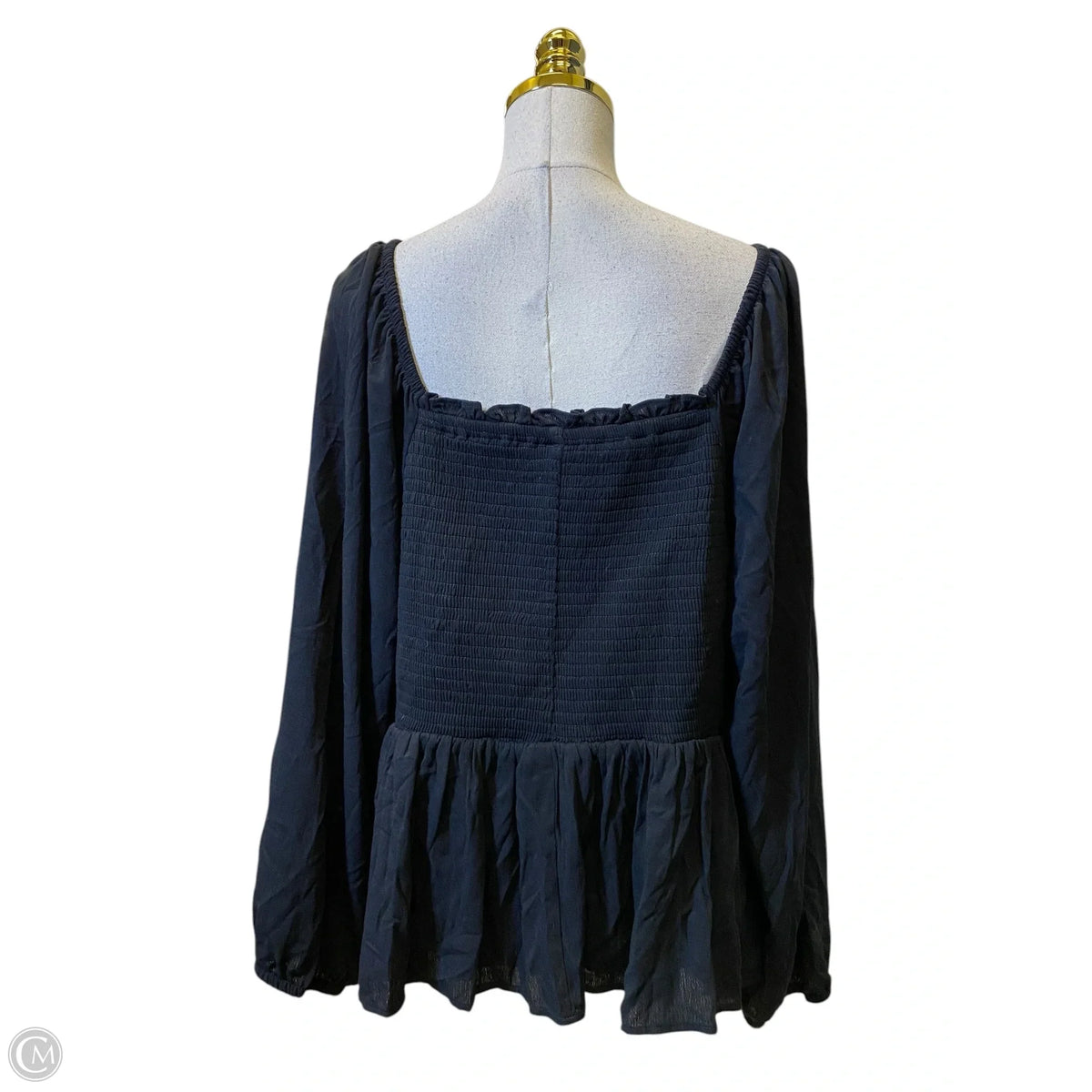Blouse Long Sleeve By Torrid In Black, Size: 3x