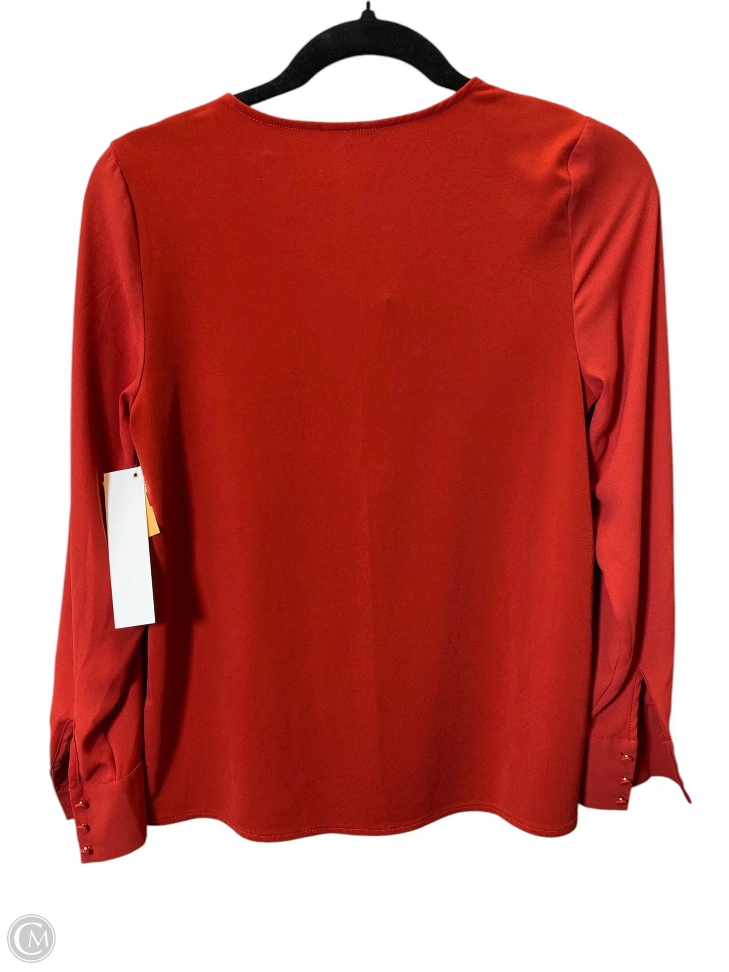 Top Long Sleeve By Ann Taylor In Orange, Size: Xxsp