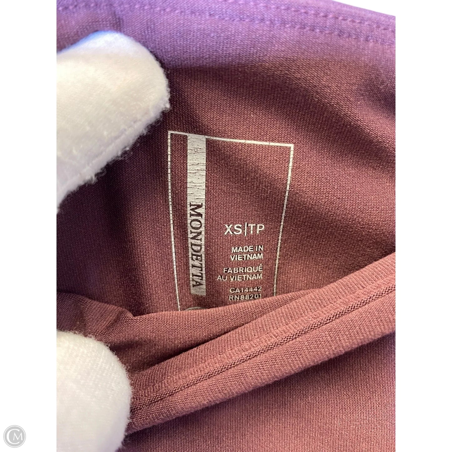 Athletic Leggings By Mondetta In Maroon, Size: Xs