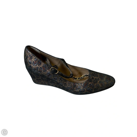 Shoes Heels Wedge By Clothes Mentor In Animal Print, Size: 6