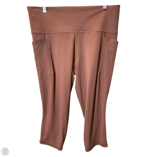 Athletic Leggings Capris By Athleta In Peach, Size: Xl