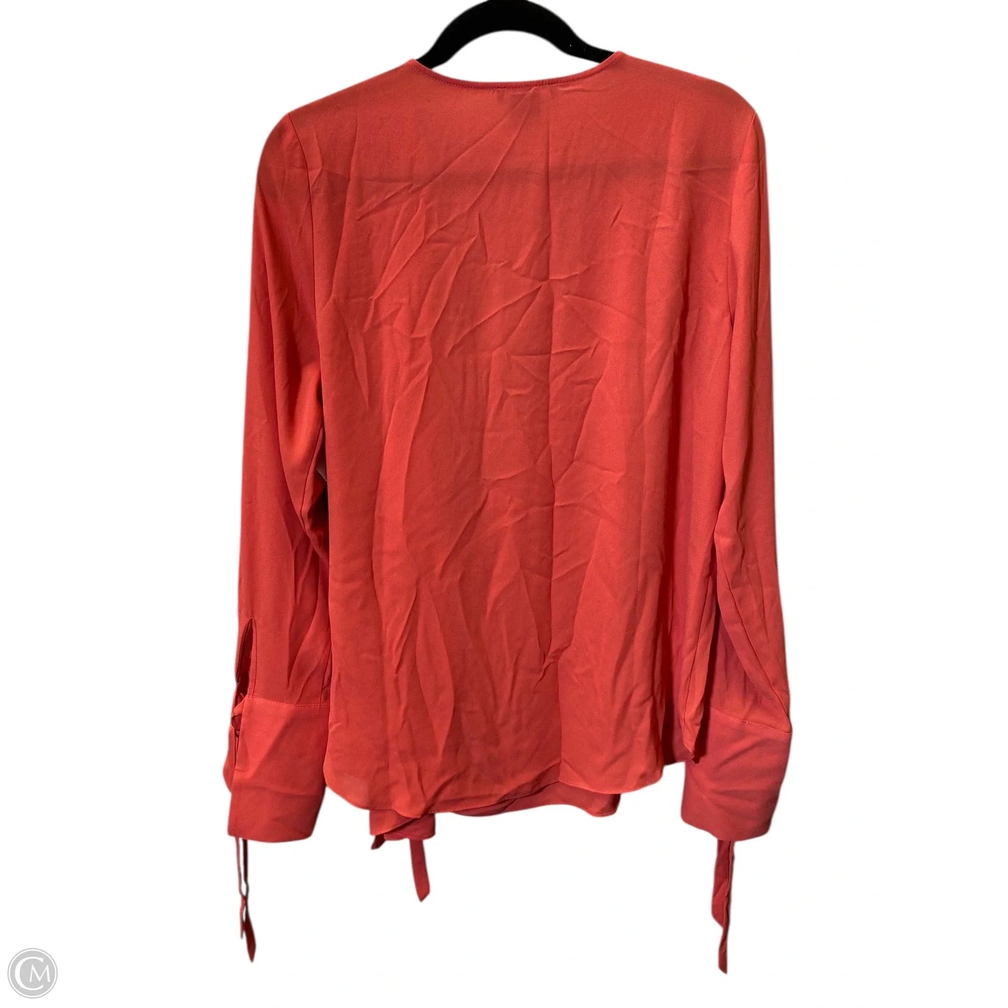 Blouse Long Sleeve By Trouve In Peach, Size: L