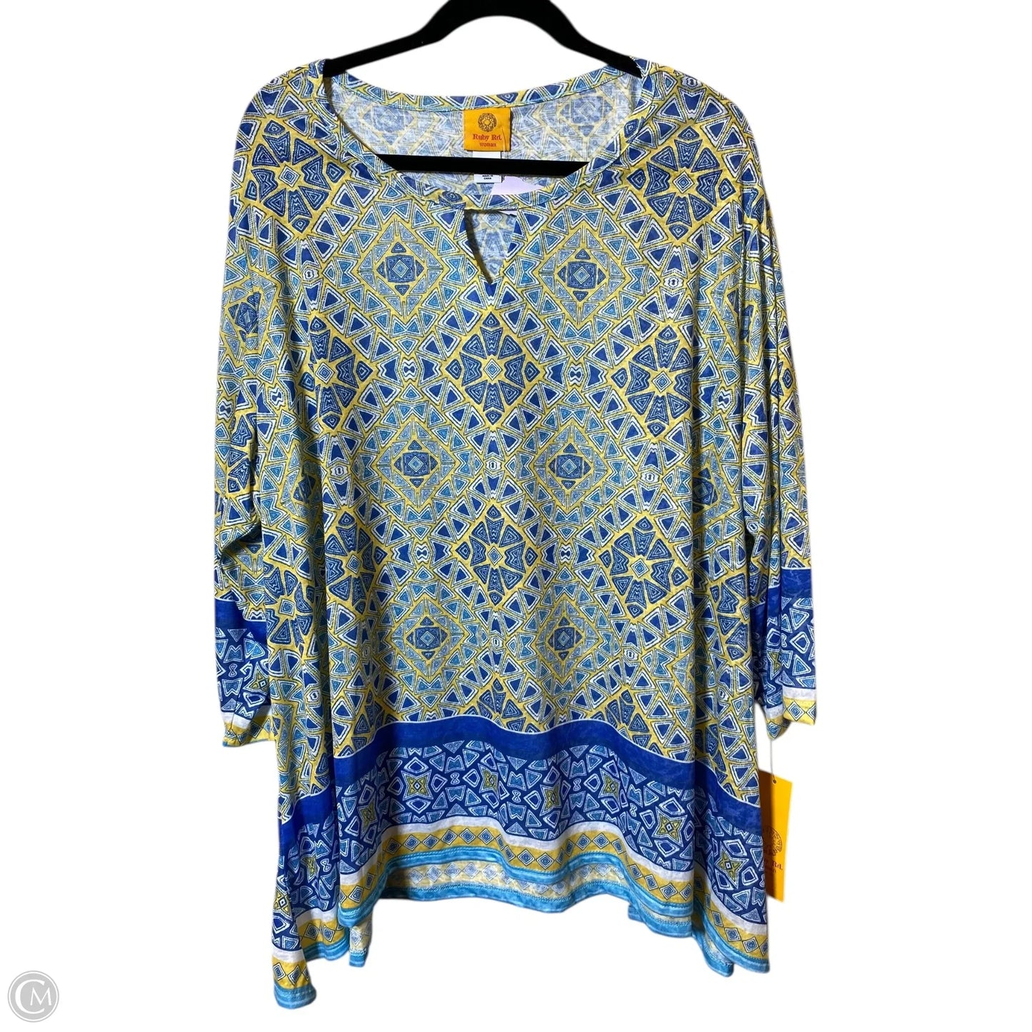 Top Long Sleeve By Ruby Rd In Multi-colored, Size: 3x
