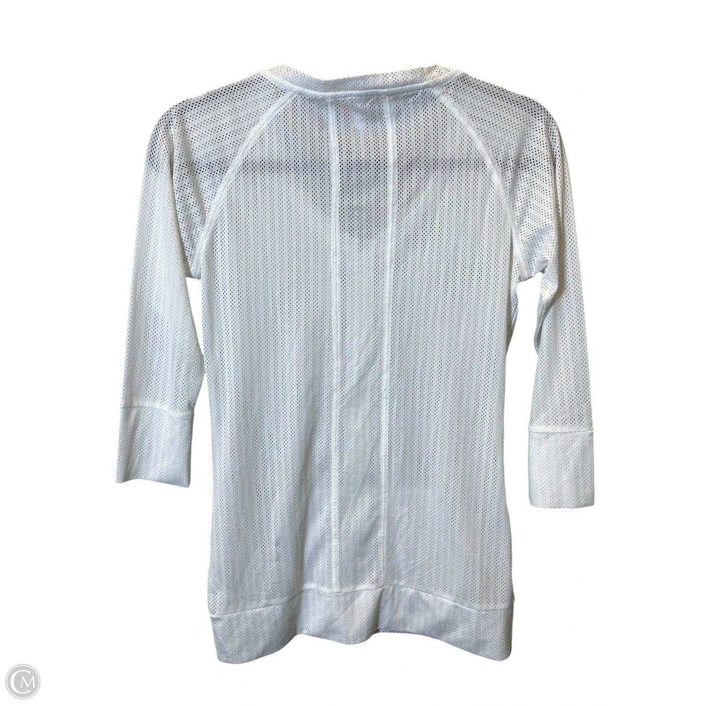 Athletic Jacket By Fabletics In White, Size: S