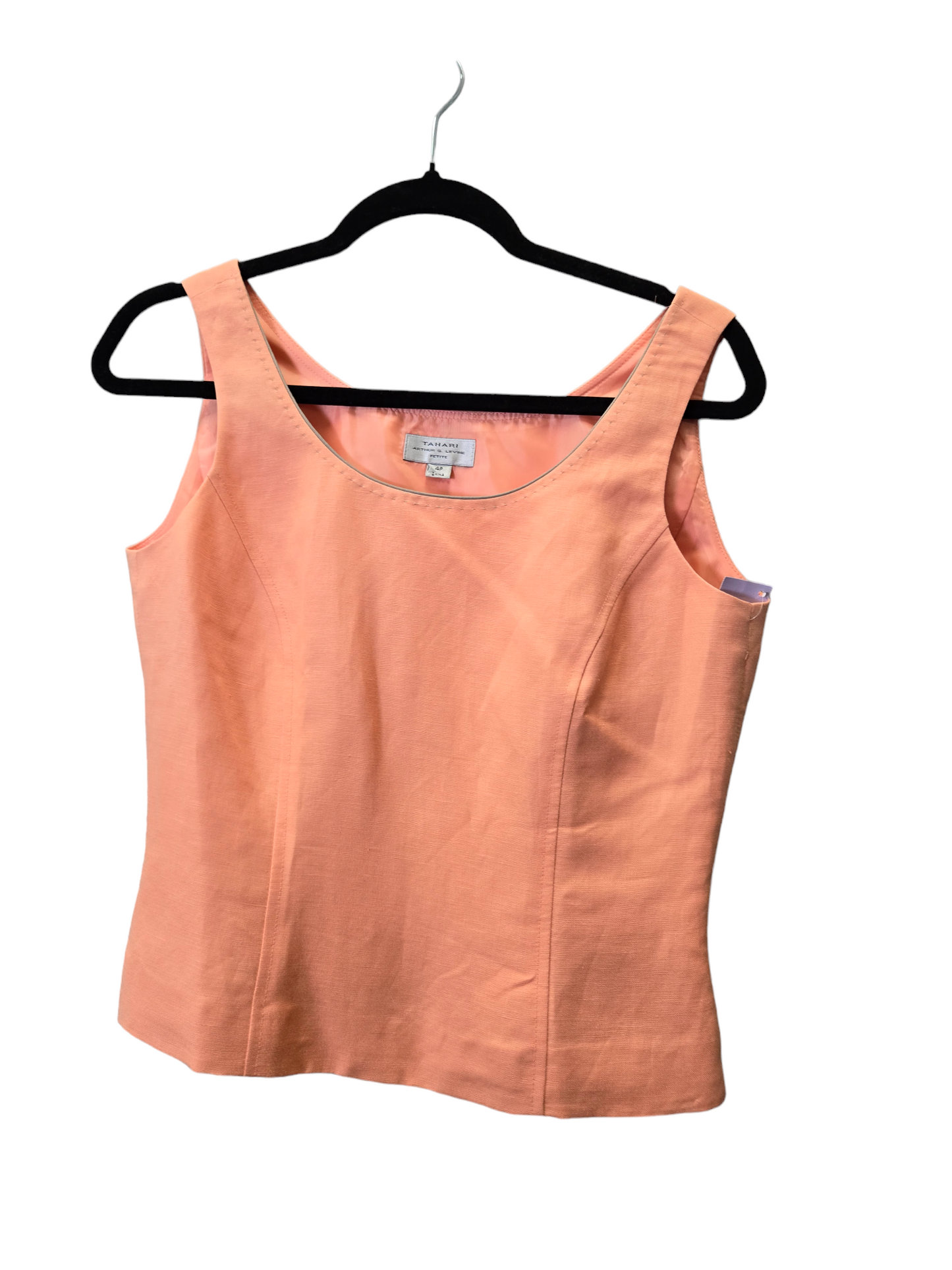 Coral Blouse Sleeveless Talbots, Size 4petite