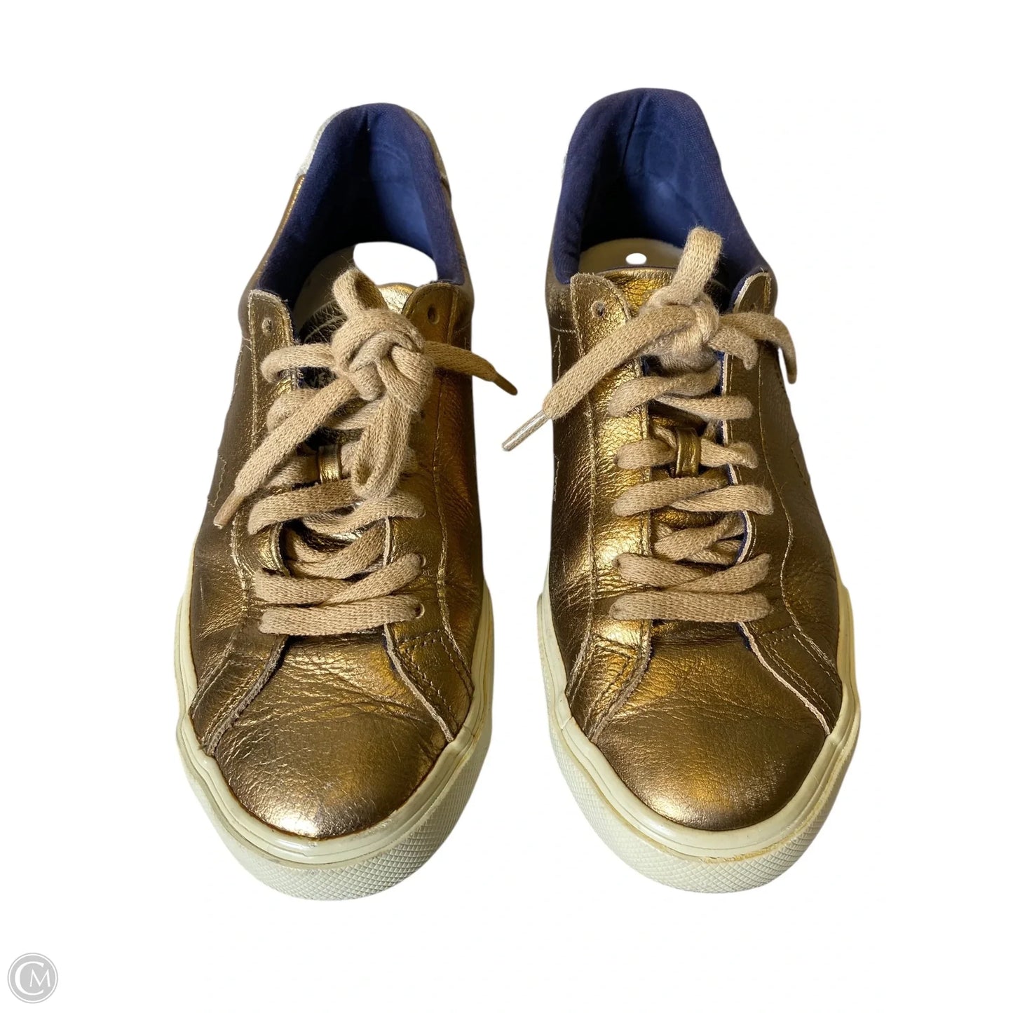 Shoes Flats By Veja In Gold, Size: 6