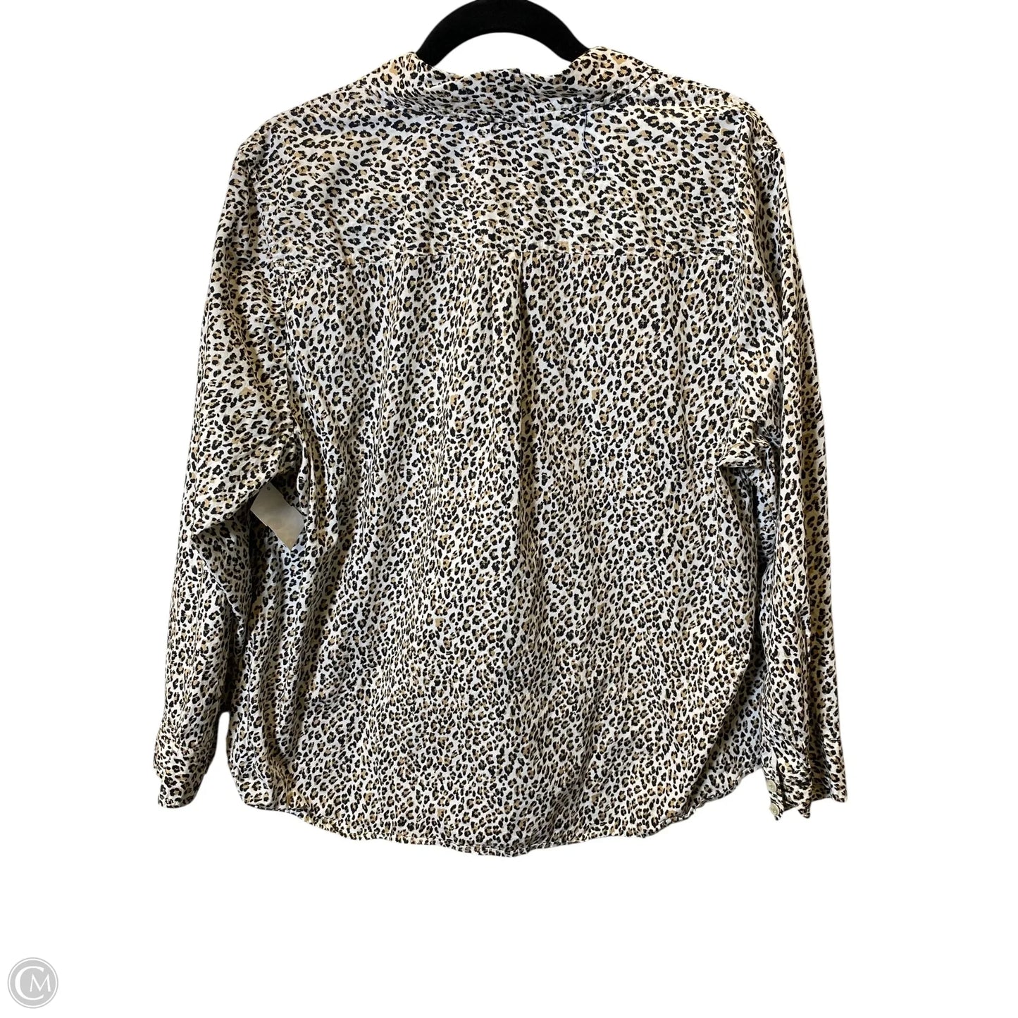 Top Long Sleeve By Talbots In Animal Print, Size: 2x