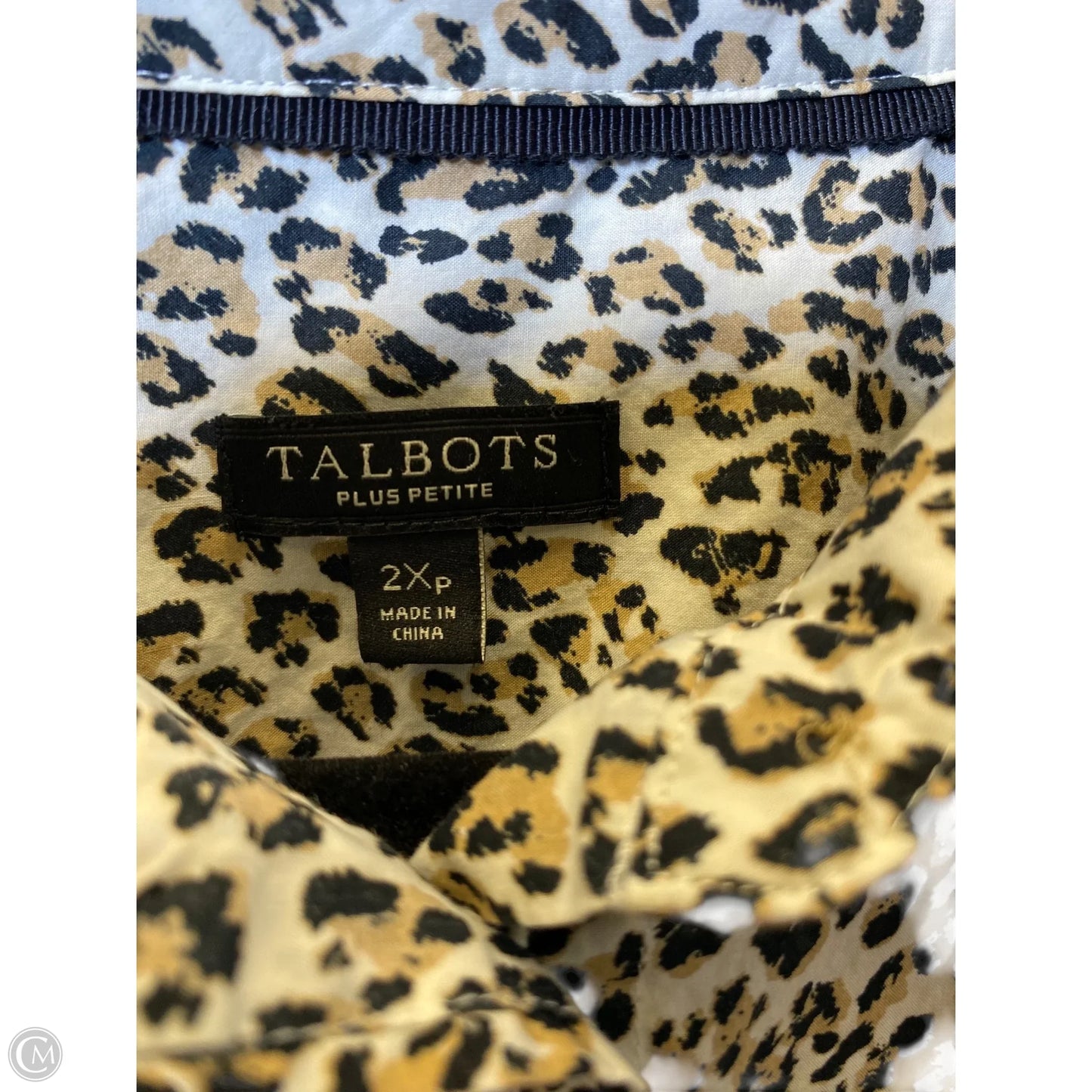 Top Long Sleeve By Talbots In Animal Print, Size: 2x