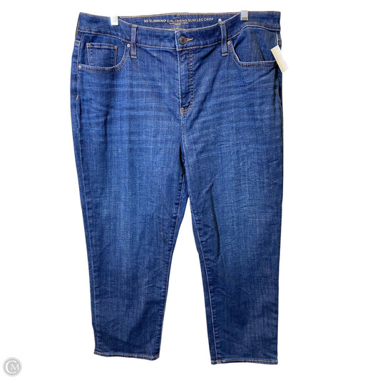 Capris By Chicos In Blue Denim, Size: 14