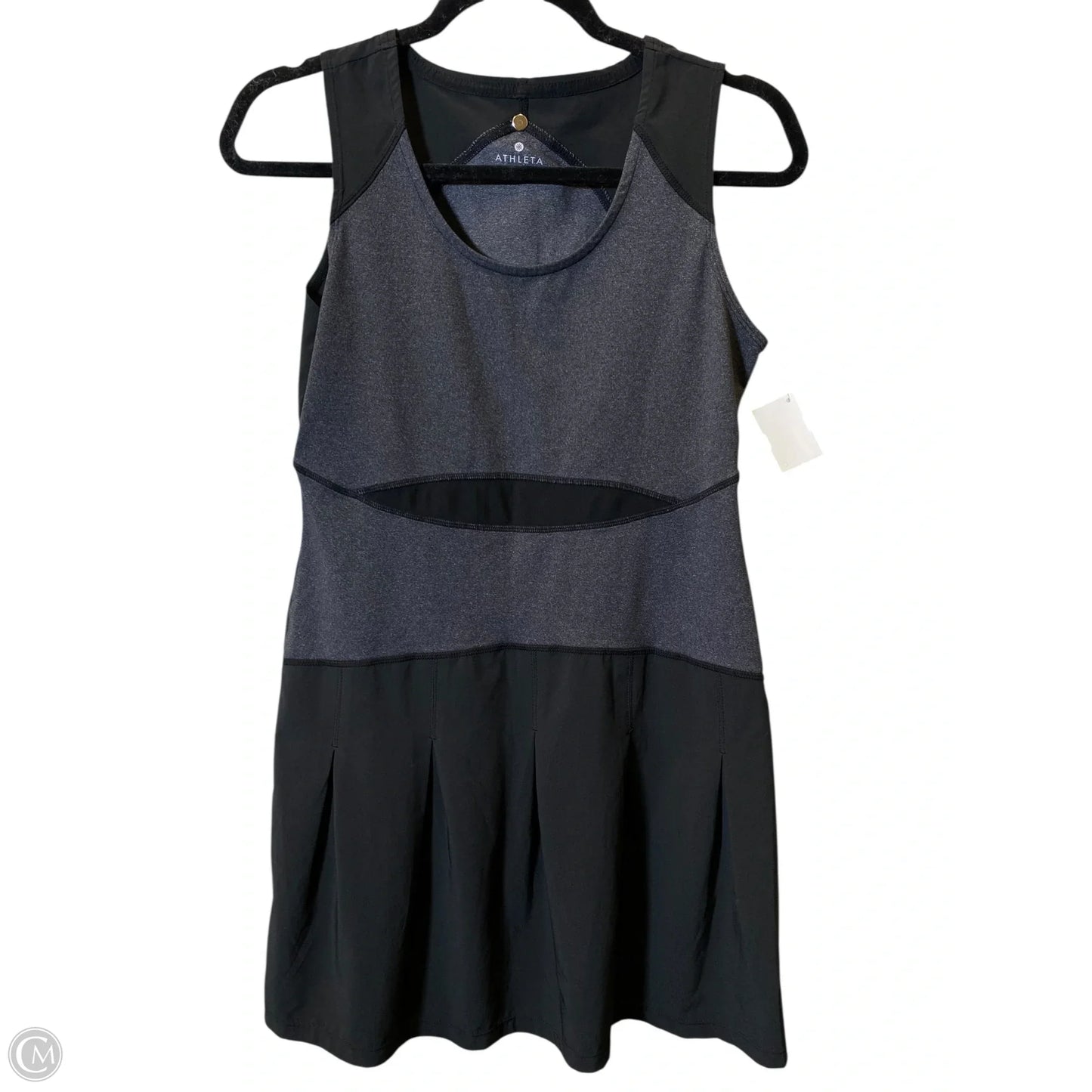 Athletic Dress By Athleta In Black & Grey, Size: S