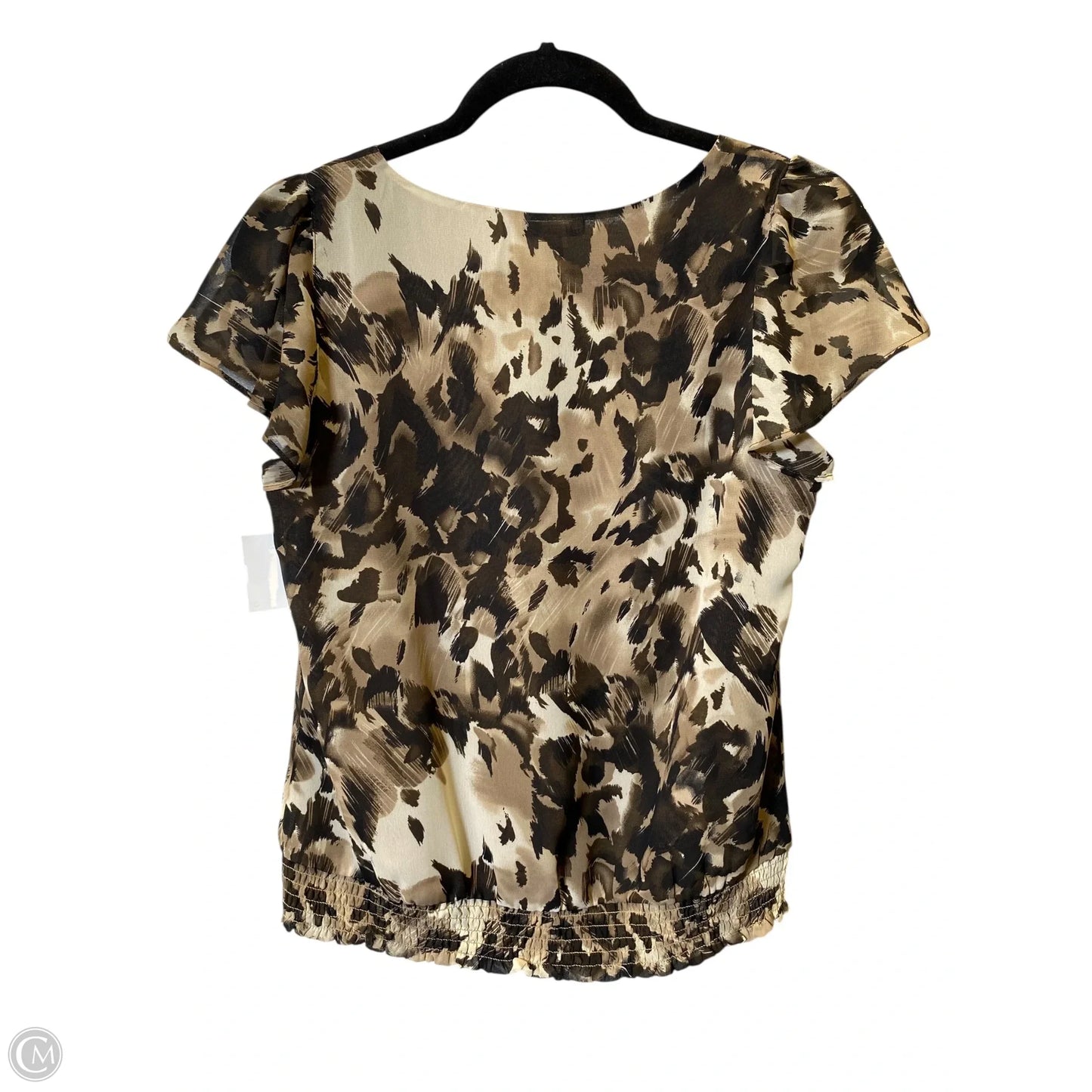 Top Short Sleeve By Apt 9 In Brown, Size: S