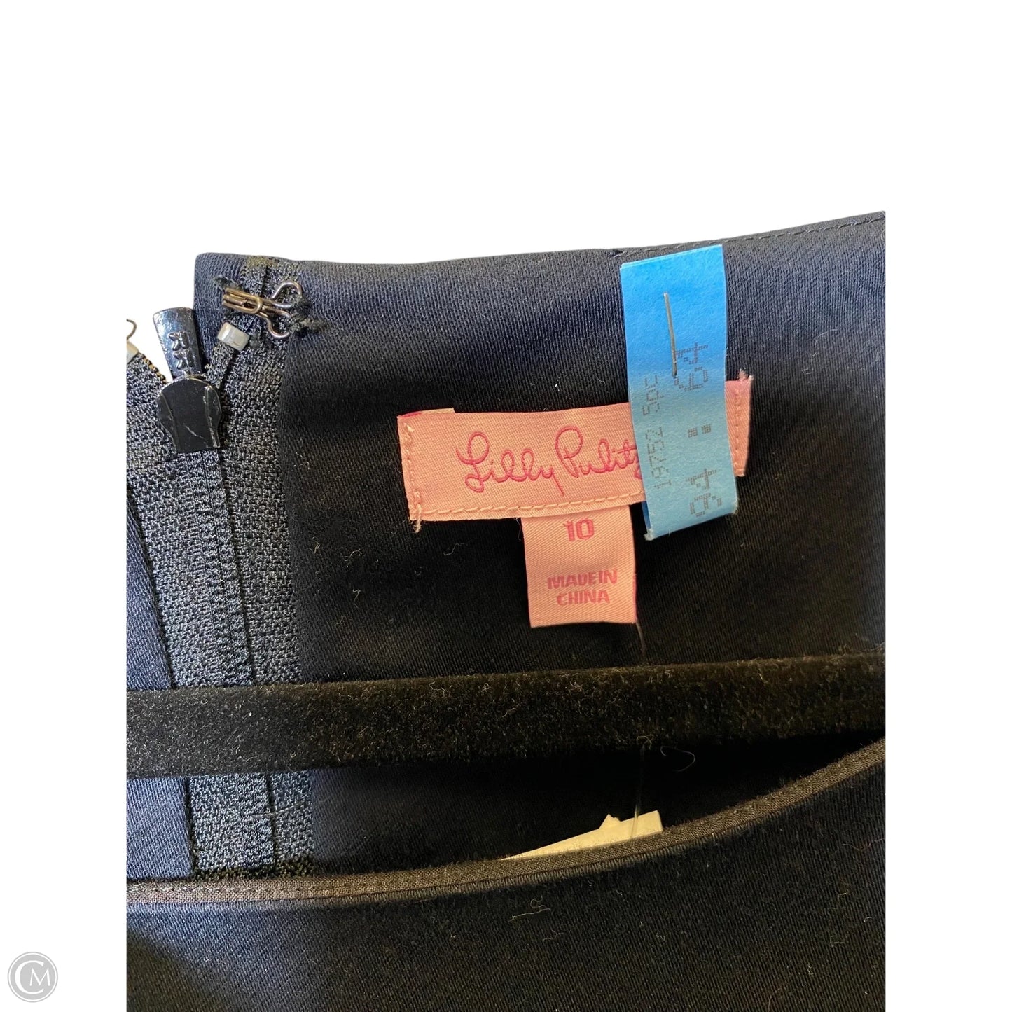 Dress Designer By Lilly Pulitzer In Black & Gold, Size: 10