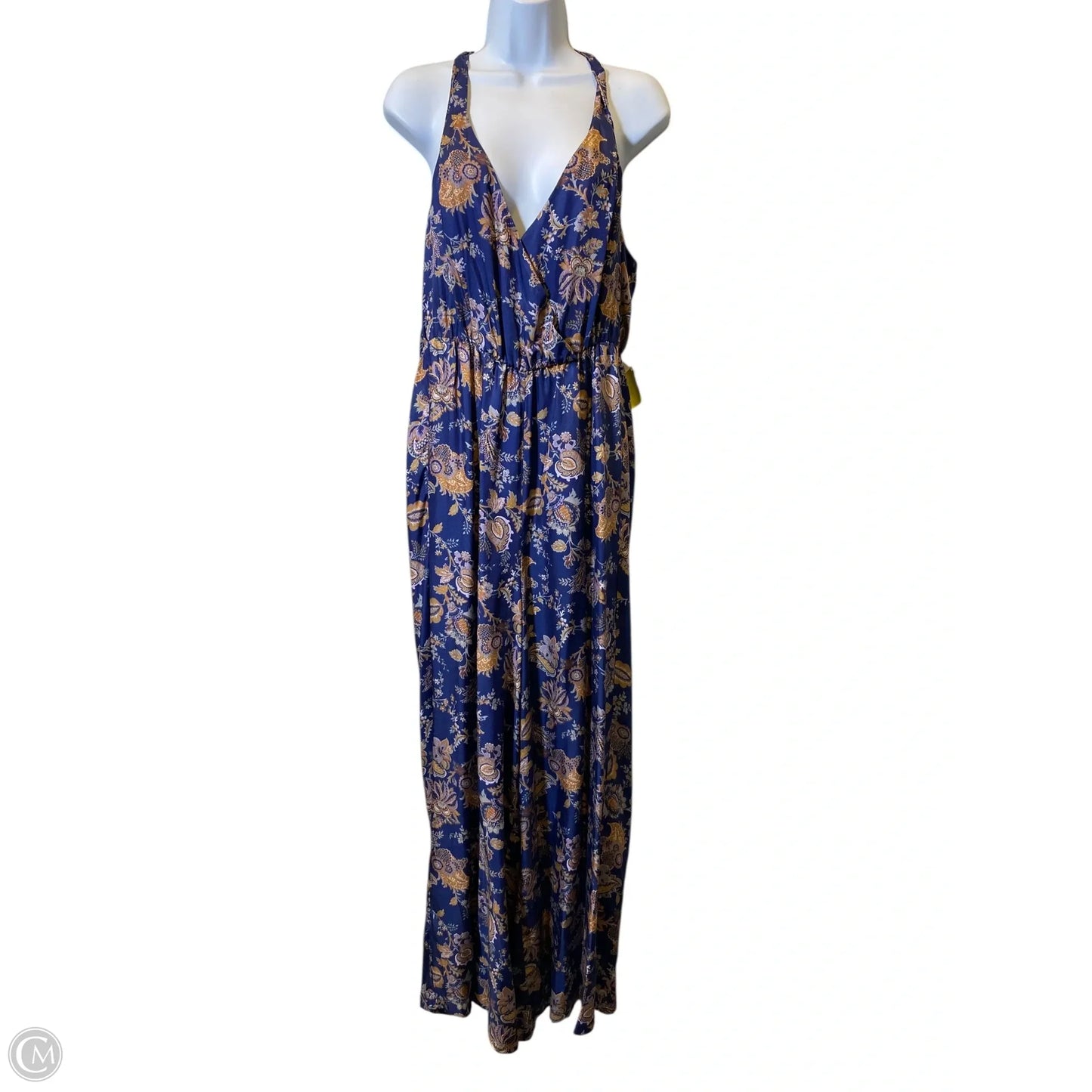 Jumpsuit By Anthropologie In Floral Print, Size: L