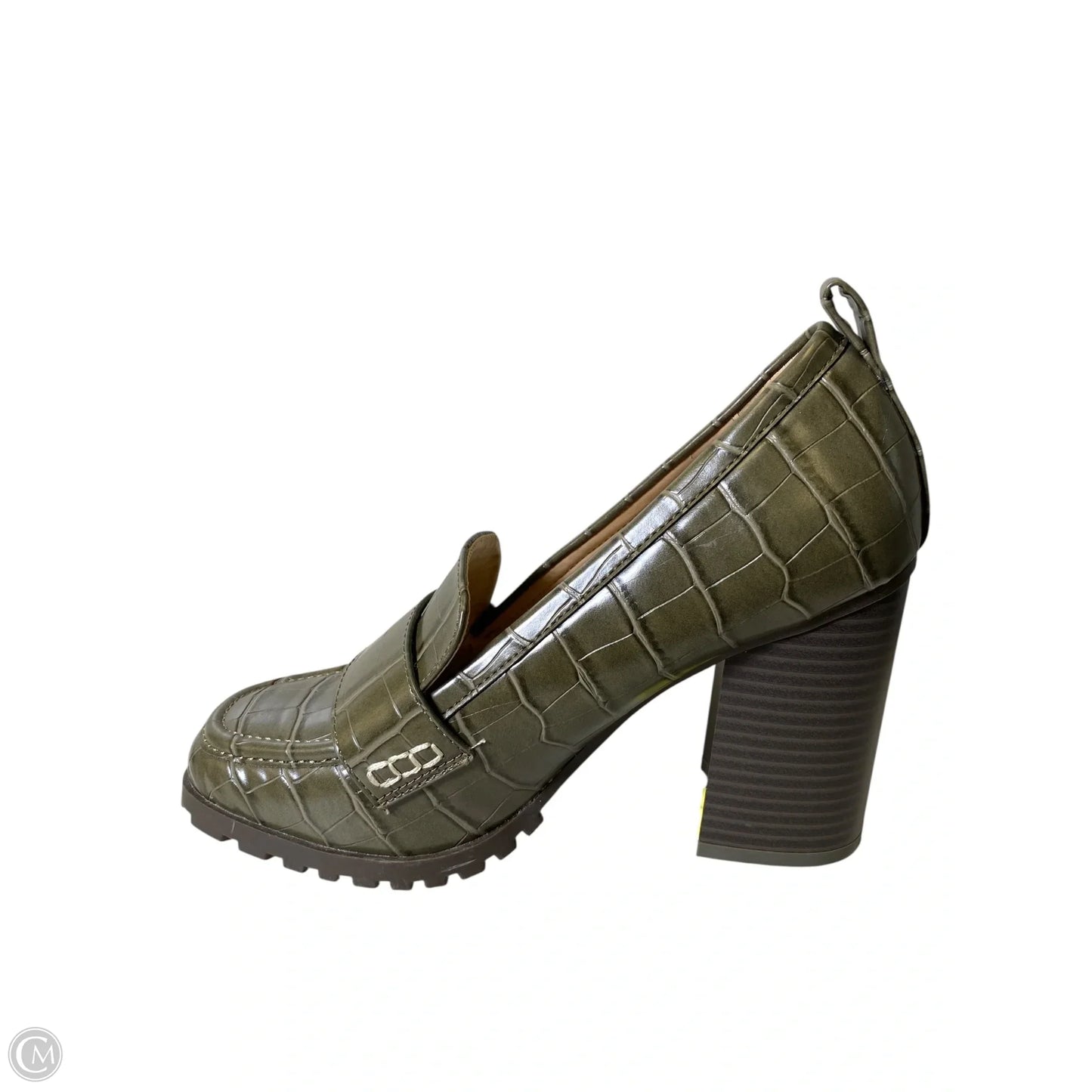 Shoes Heels Block By C Est. 1946 In Green, Size: 7