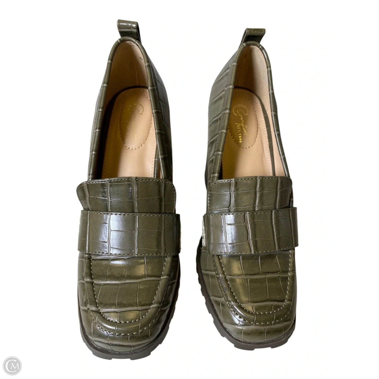 Shoes Heels Block By C Est. 1946 In Green, Size: 7