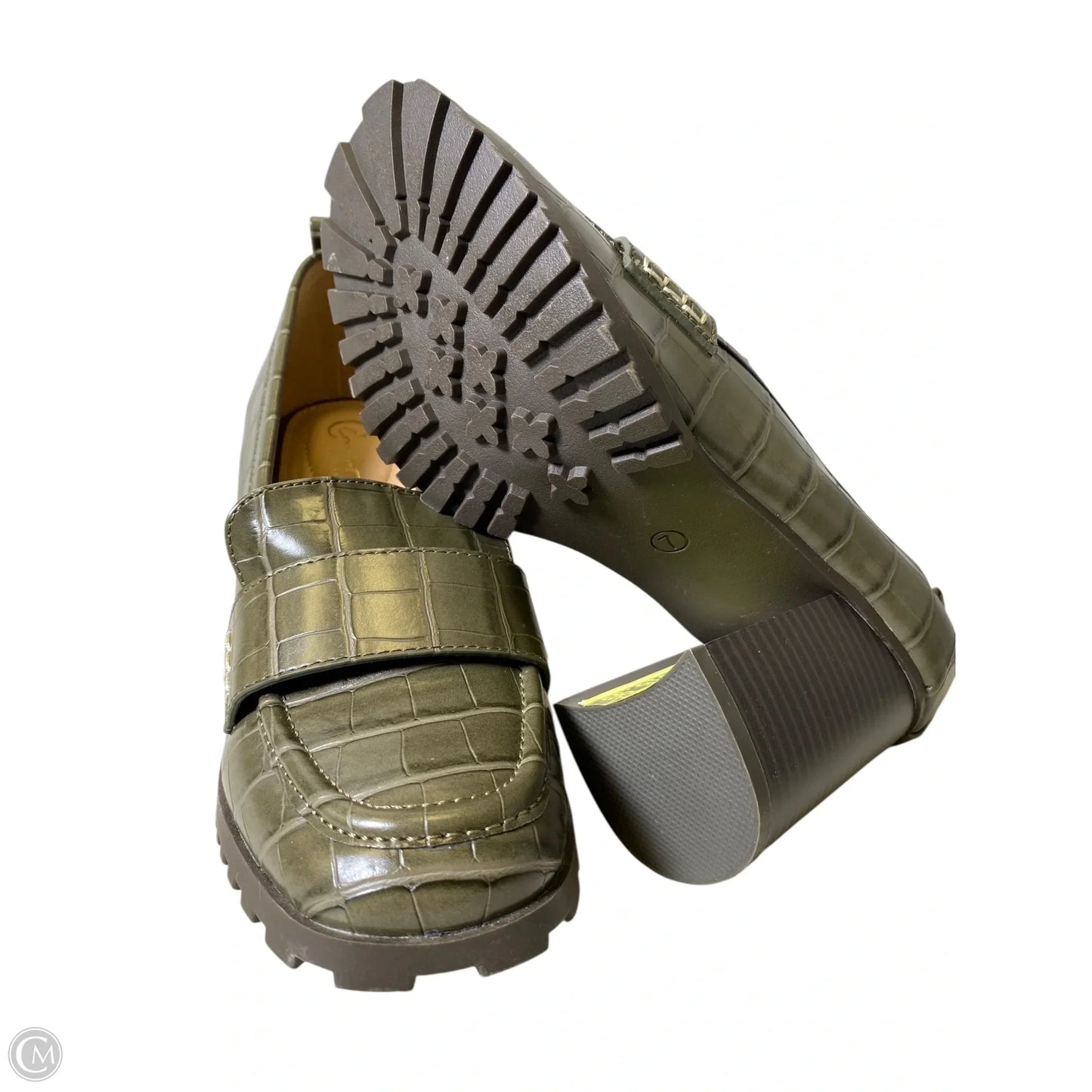 Shoes Heels Block By C Est. 1946 In Green, Size: 7