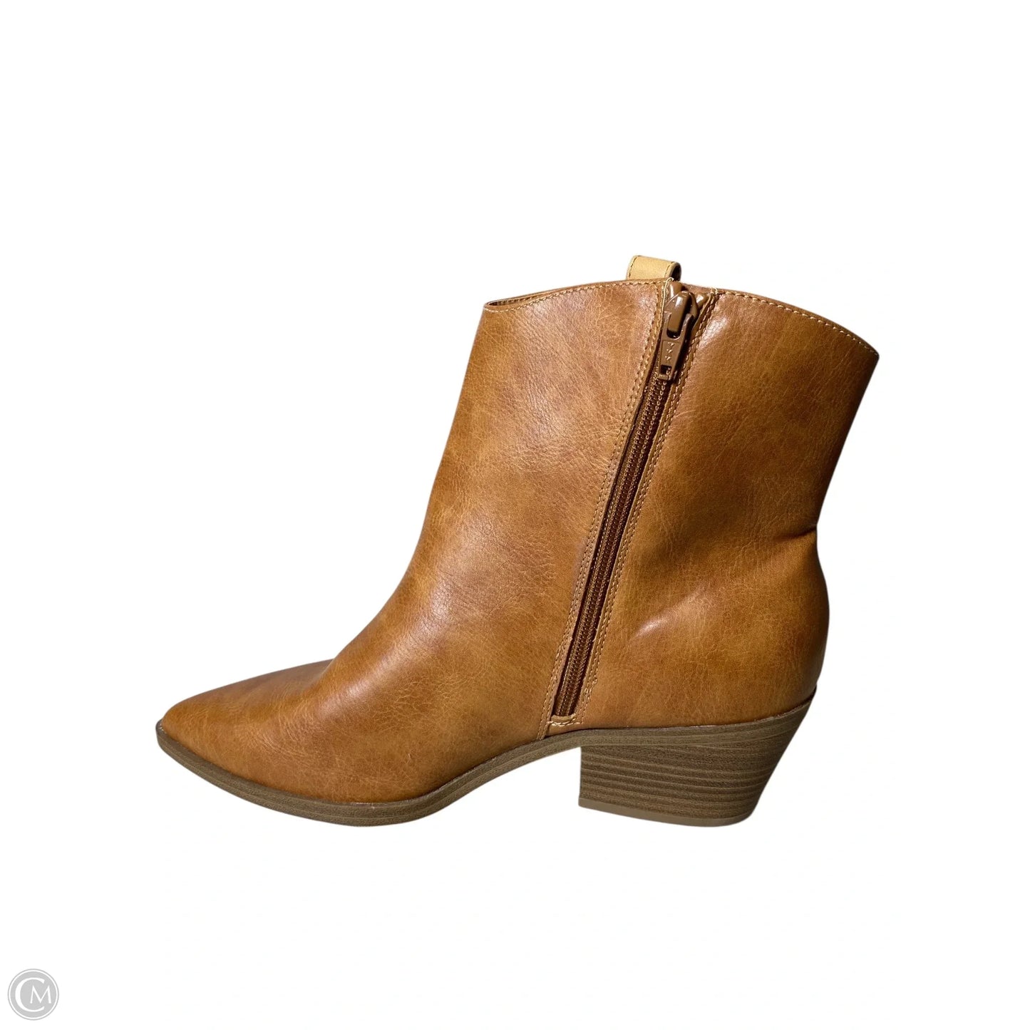 Boots Ankle Heels By Universal Thread In Brown, Size: 11