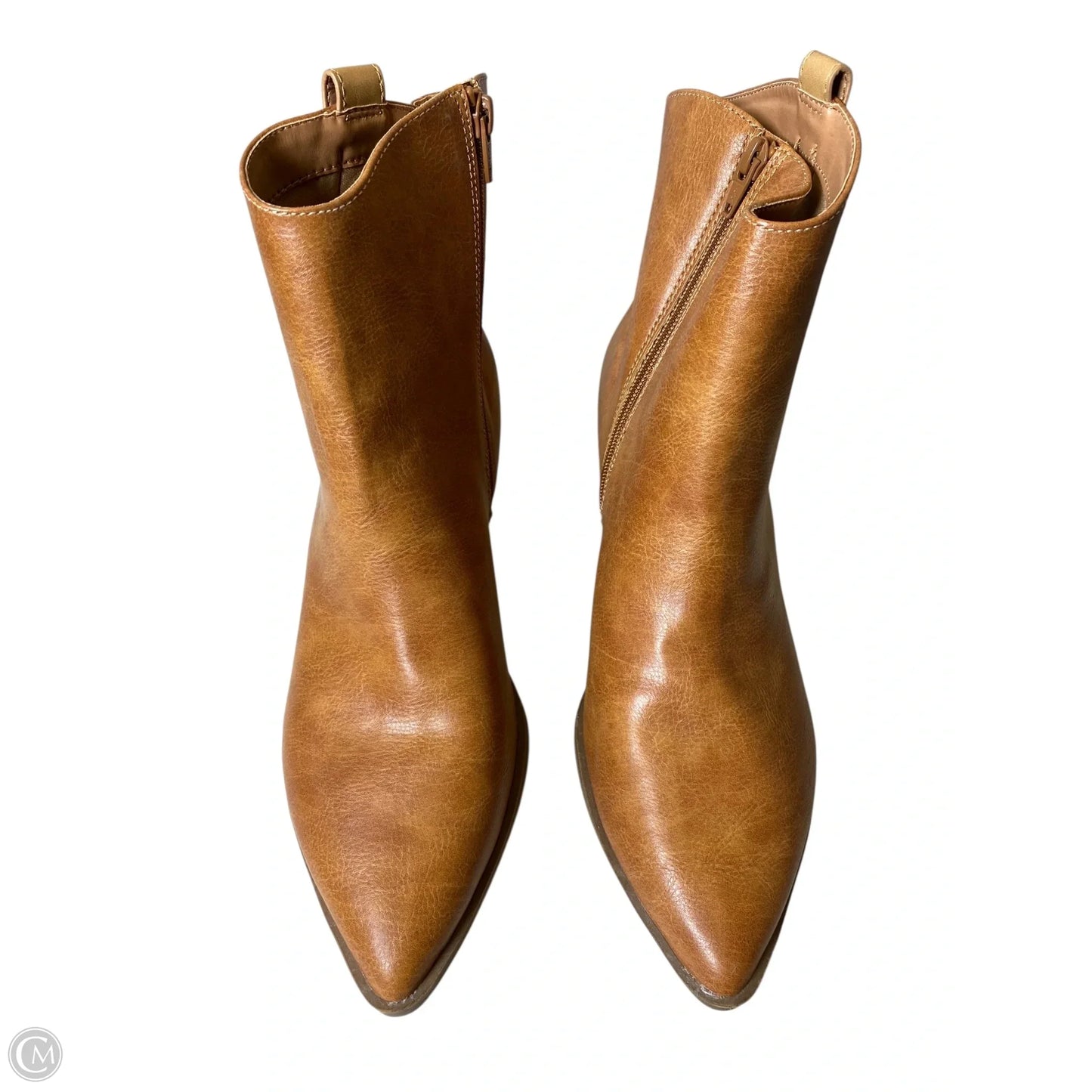 Boots Ankle Heels By Universal Thread In Brown, Size: 11