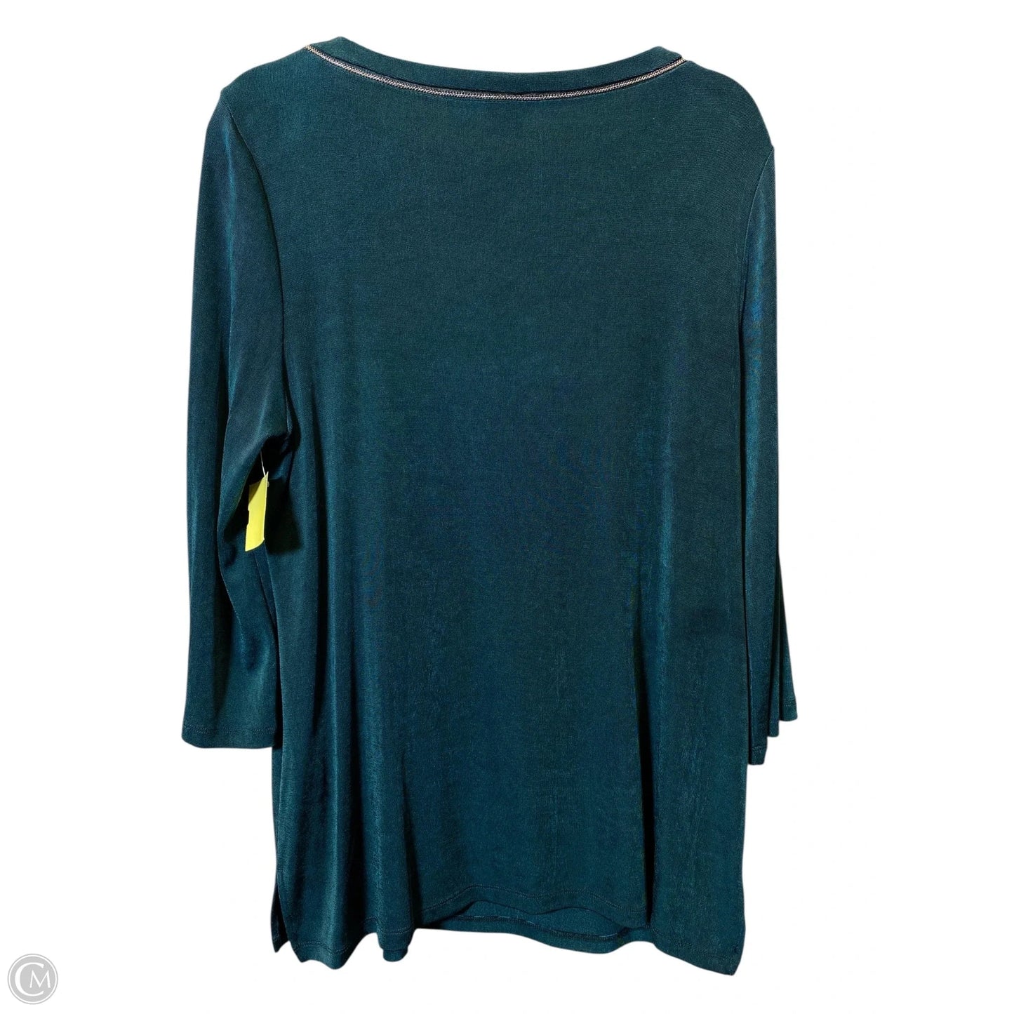 Top Long Sleeve By Chicos In Green, Size: L