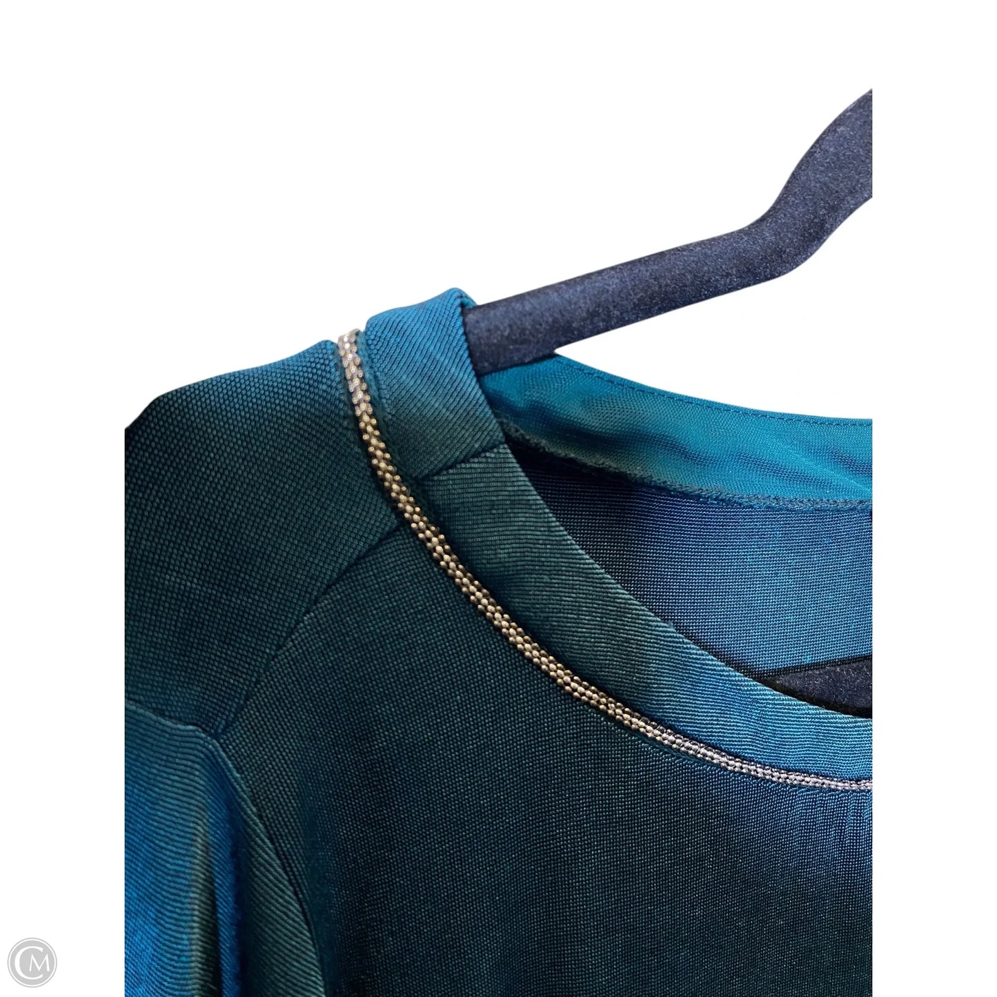 Top Long Sleeve By Chicos In Green, Size: L