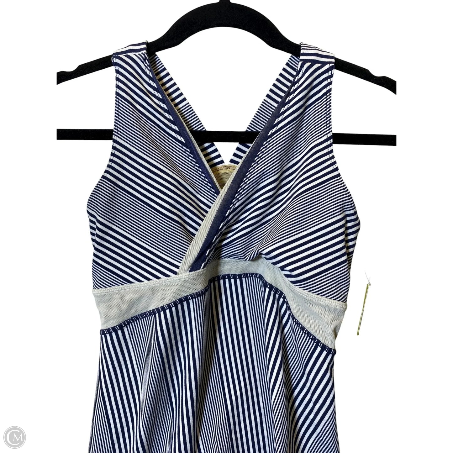 Athletic Tank Top By Lululemon In Striped Pattern, Size: 6