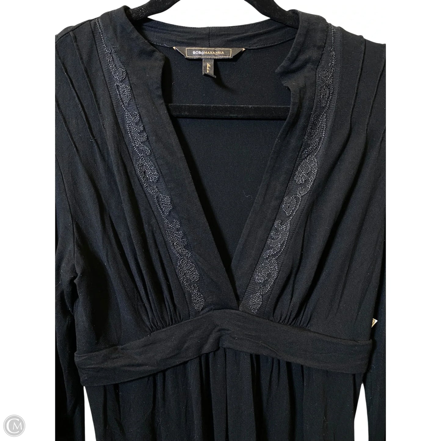 Dress Casual Midi By Bcbgmaxazria In Black, Size: M