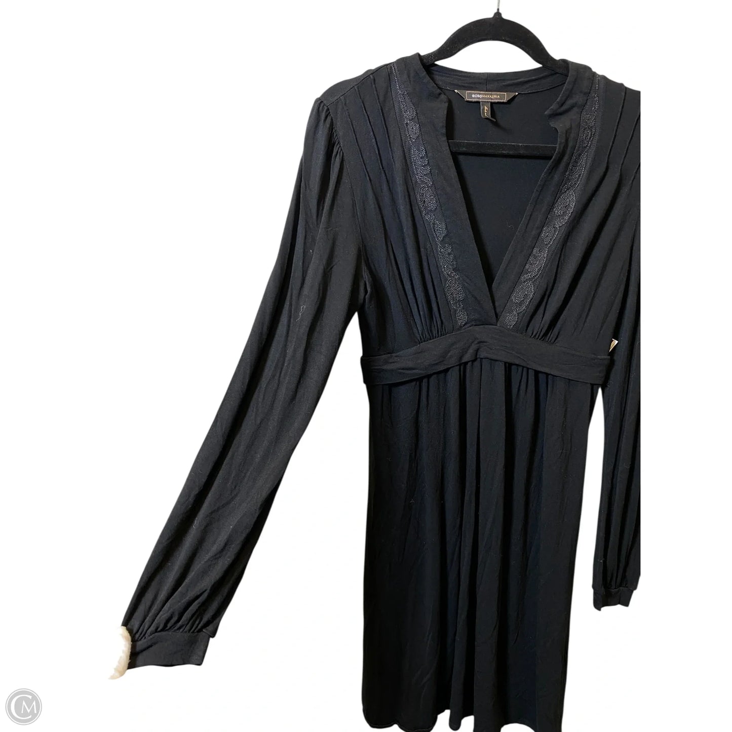 Dress Casual Midi By Bcbgmaxazria In Black, Size: M