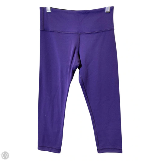 Athletic Leggings Capris By Lululemon In Purple, Size: 4