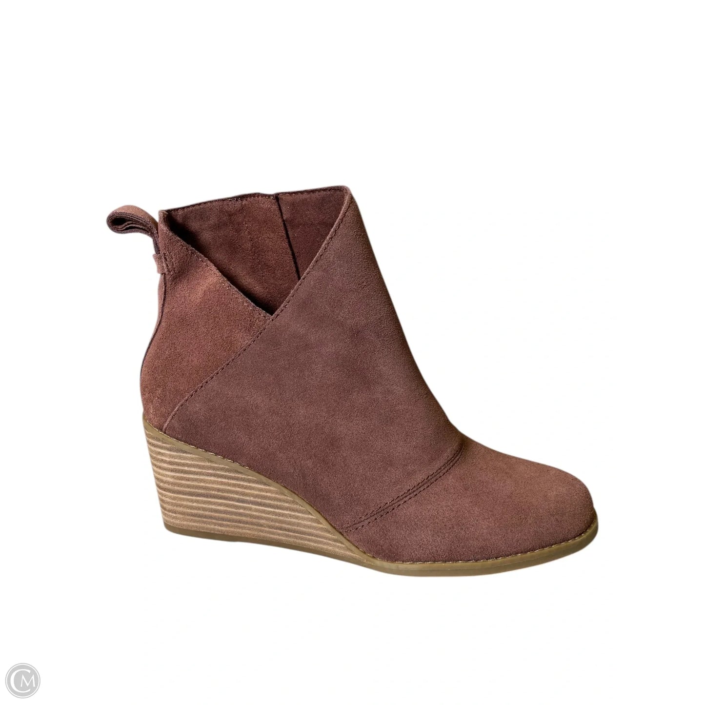 Shoes Heels Wedge By Toms In Brown, Size: 7.5