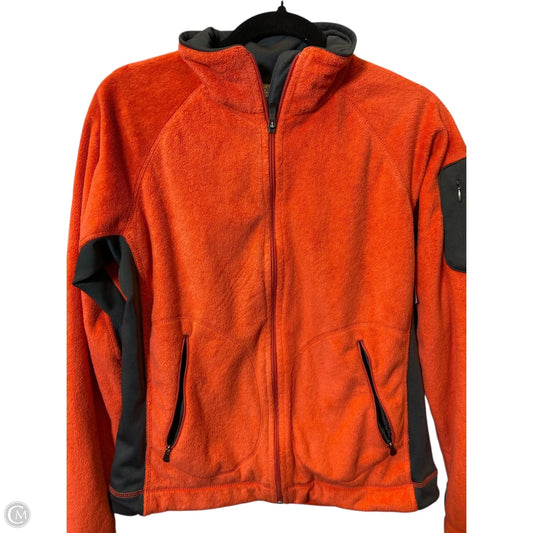 Jacket Faux Fur & Sherpa By Columbia In Grey & Orange, Size: M