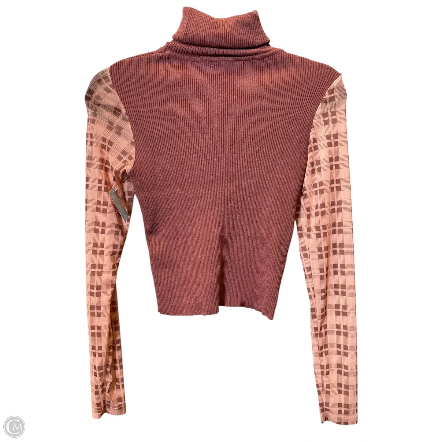 Top Long Sleeve By Zara In Pink, Size: M