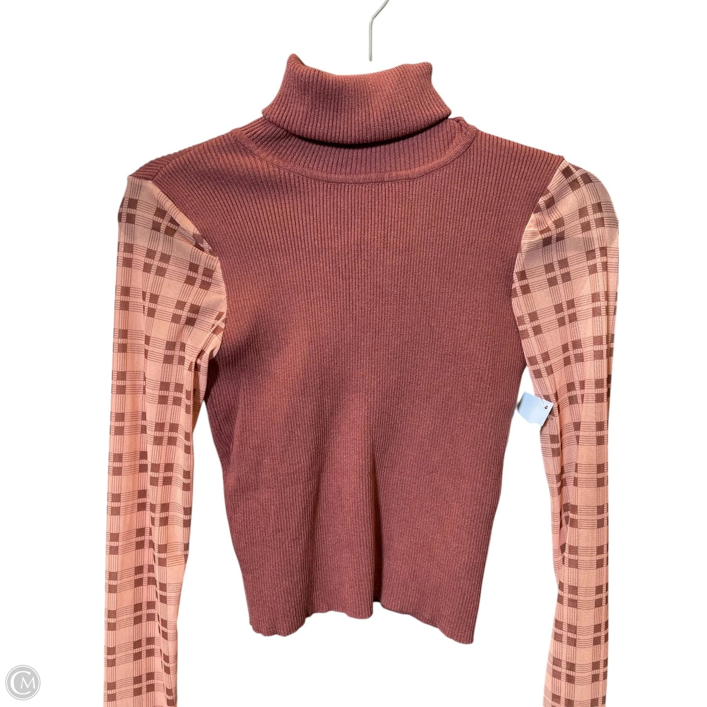 Top Long Sleeve By Zara In Pink, Size: M