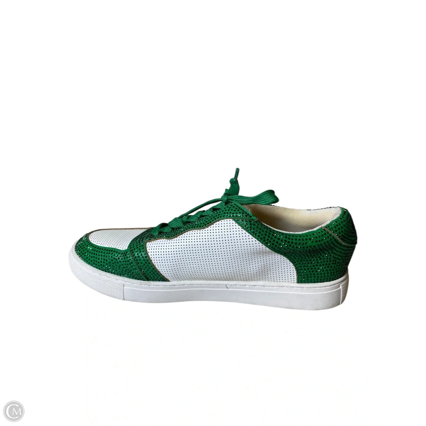 Shoes Sneakers By Corkys In Green & White, Size: 11