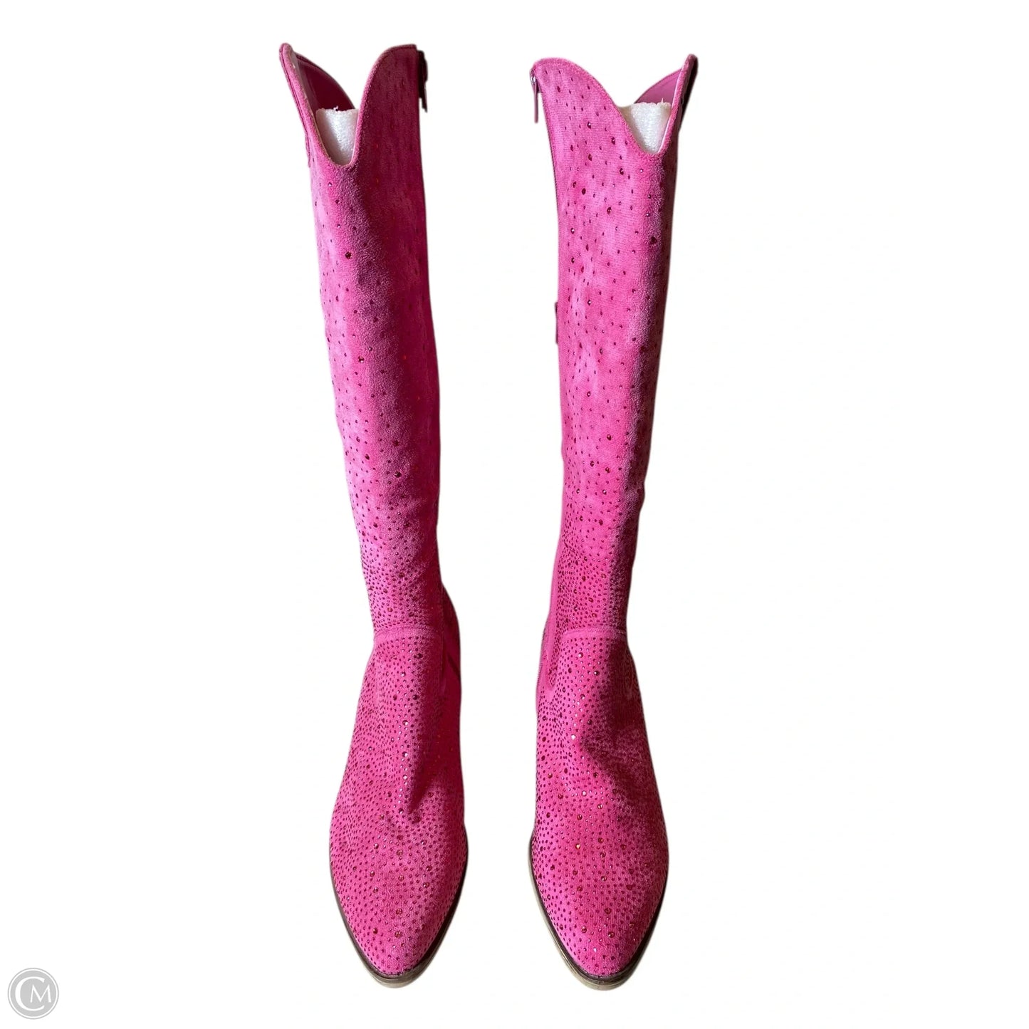 Boots Knee Heels By Pierre Dumas In Pink, Size: 11