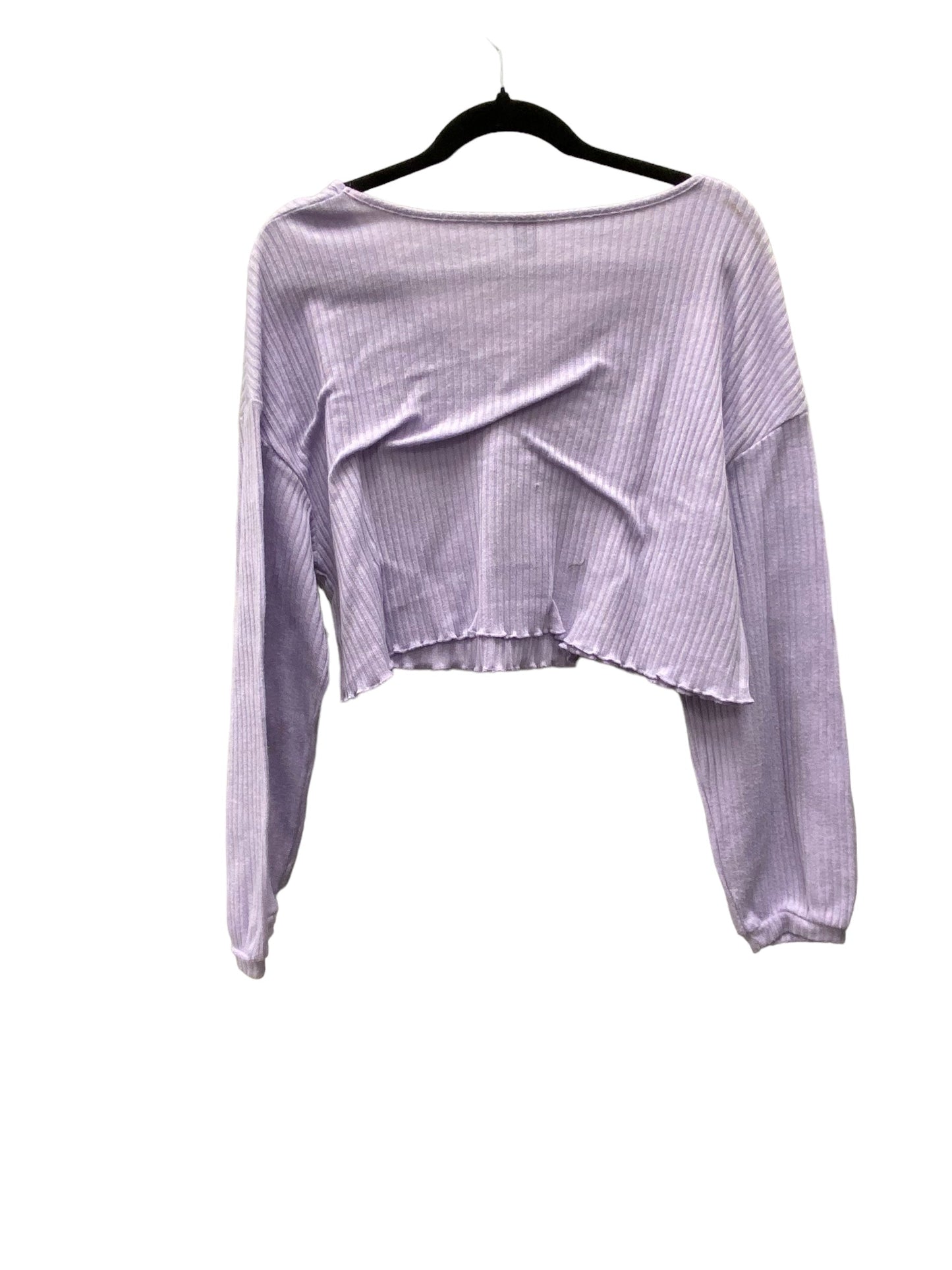 Top Long Sleeve By Shein In Purple, Size: L