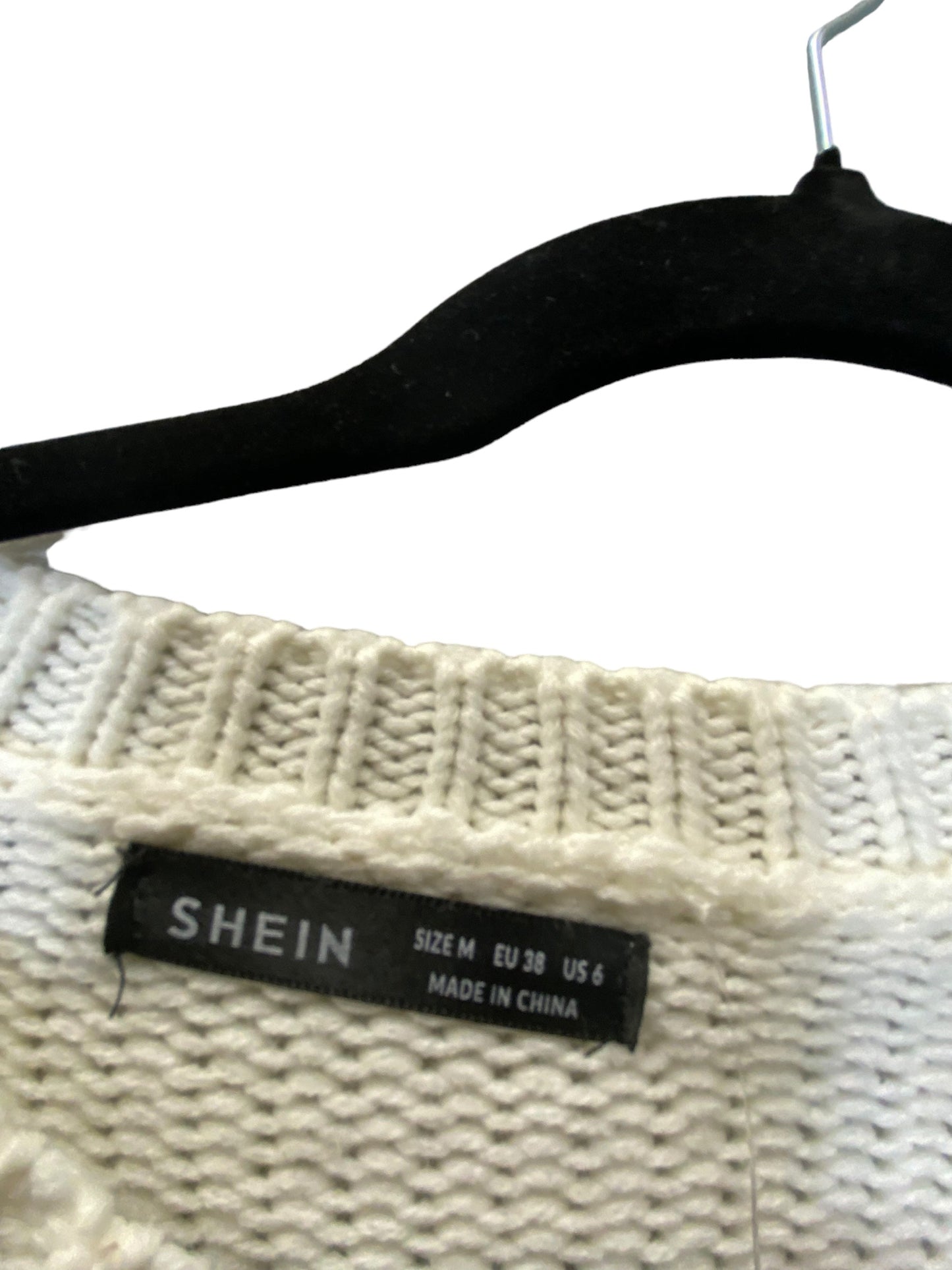 Sweater By Shein In White, Size: M