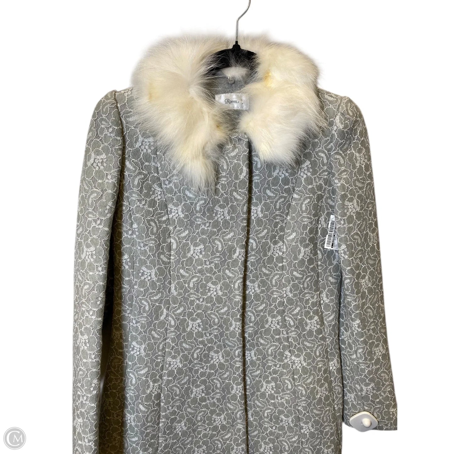 Jacket Moto By Clothes Mentor In Grey, Size: S