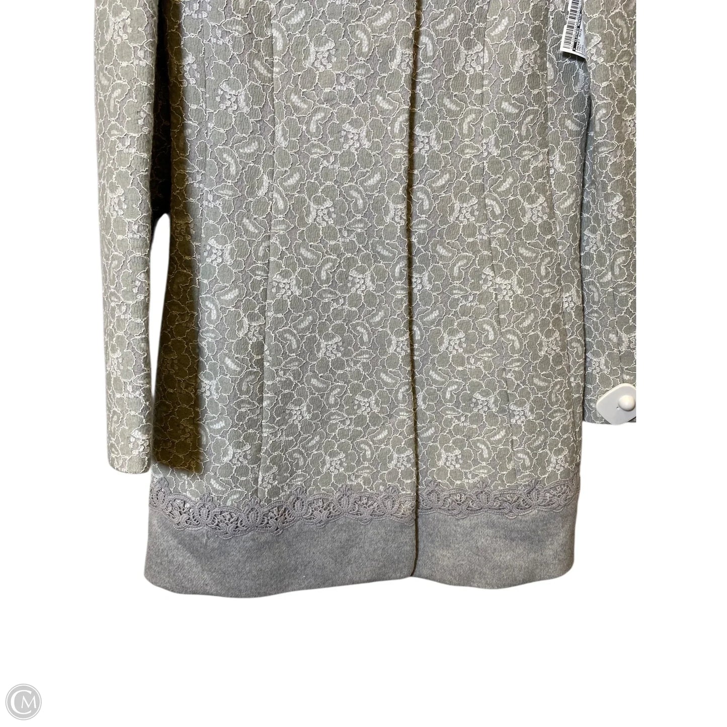 Jacket Moto By Clothes Mentor In Grey, Size: S