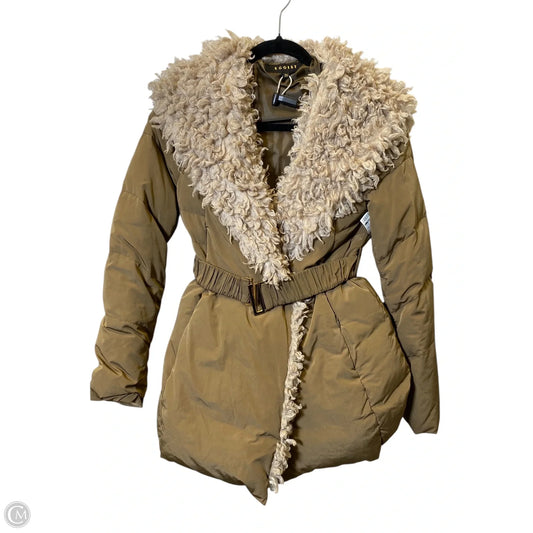 Jacket Puffer & Quilted By Clothes Mentor In Beige, Size: S