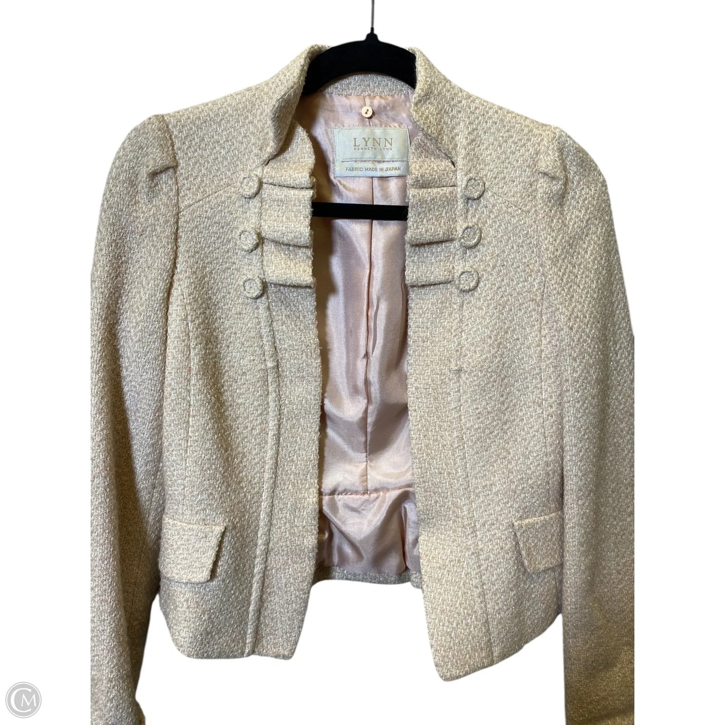 Blazer By Clothes Mentor In Beige, Size: S