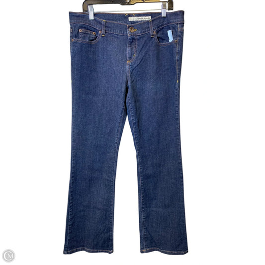 Jeans Straight By Dkny In Blue Denim, Size: 14