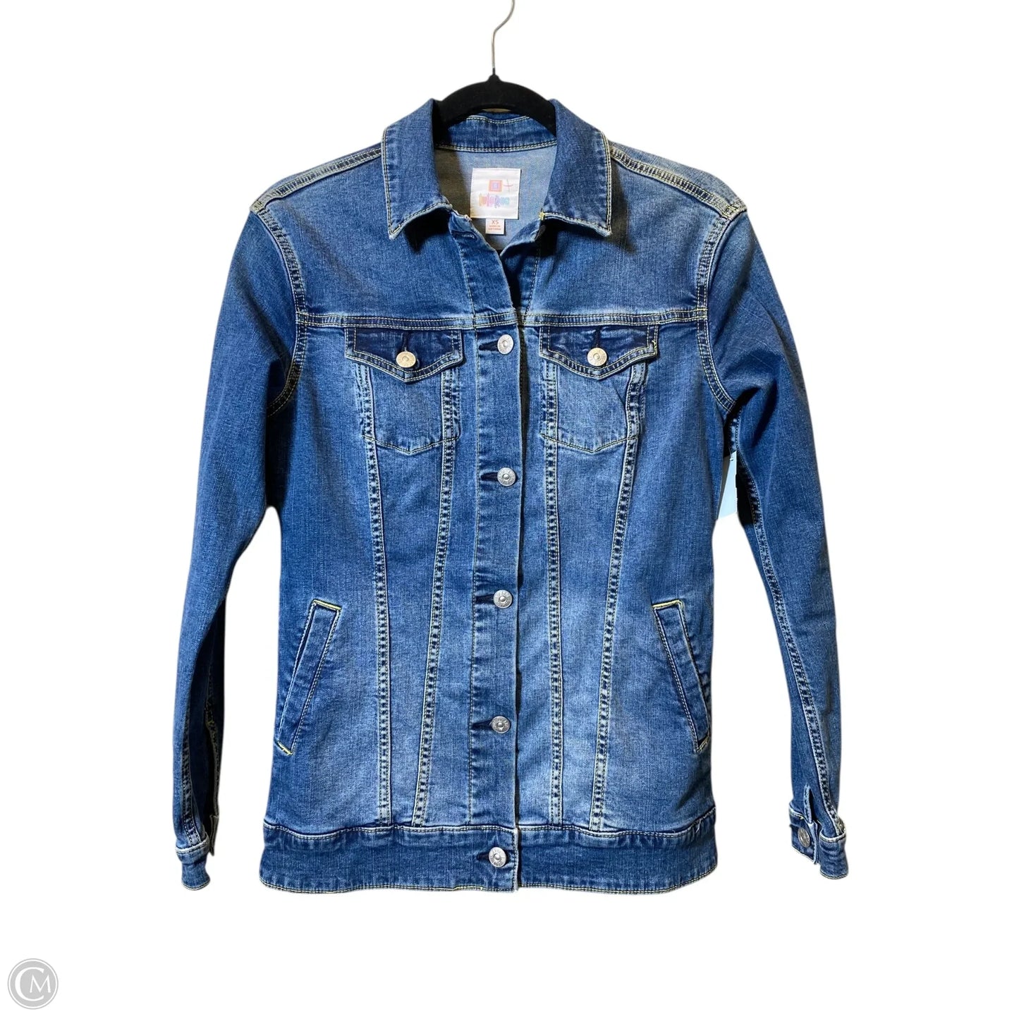Jacket Denim By Lularoe In Blue Denim, Size: Xs