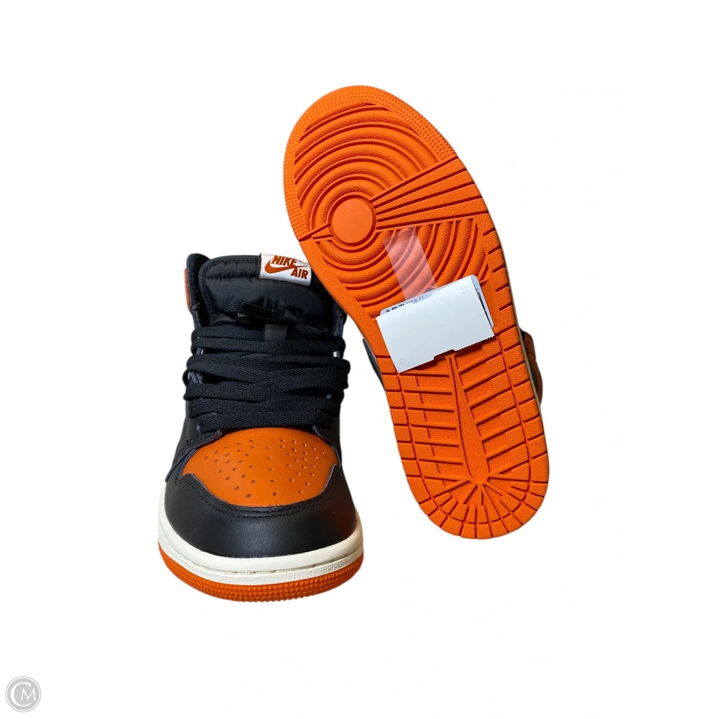 Shoes Sneakers By Nike In Black & Orange, Size: 9.5
